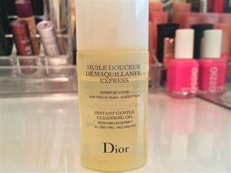 dior cleansing oil.